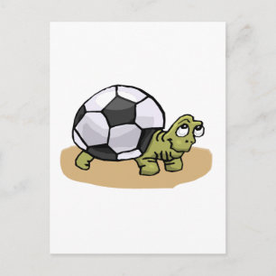 サッカーボールカメ ポストカード