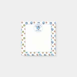 サッカーボールカラフルキッズゴールノート ポストイット