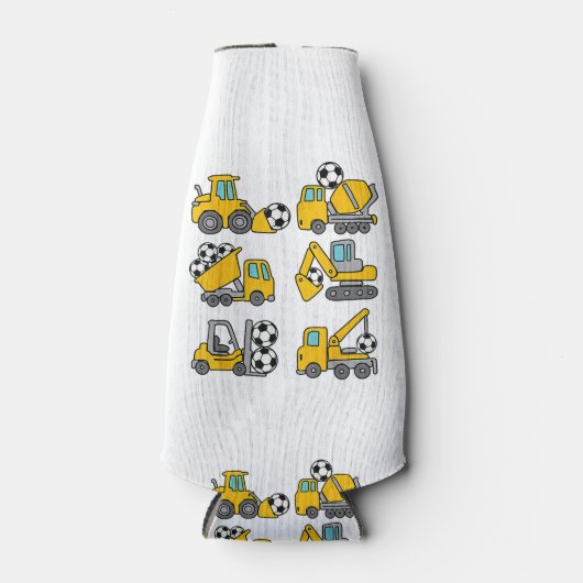 サッカーボールキッズサッカー建築トラック ボトルクーラー (正面)