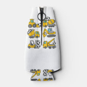 サッカーボールキッズサッカー建築トラック ボトルクーラー (裏面)