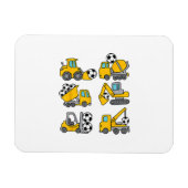 サッカーボールキッズサッカー建築トラック マグネット (横)