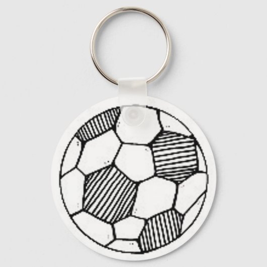 サッカーボールキーチェーン キーホルダー (正面)