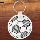サッカーボールキーチェーン キーホルダー (正面)