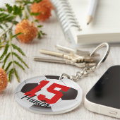 サッカーボールキーチェーン キーホルダー (正面右)