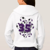 サッカーボールクラスタのジャージー番号 (裏面)