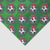 サッカーボールクリスマスリース 薄葉紙 (詳細)