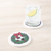 サッカーボールクリスマス コースター (側面)