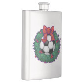 サッカーボールクリスマス フラスク (右)