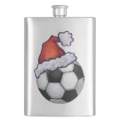 サッカーボールクリスマス フラスク (正面)