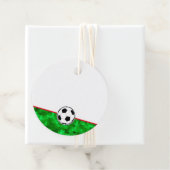 サッカーボールグリーンデジタルグラスGOチーム名おもしろい フェイバータグ (インサイチュ)