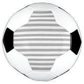 サッカーボールグレー&ホワイトストライプ サッカーボール (回転)