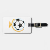 サッカーボールグローブ荷物タグ ラゲッジタグ (正面横)