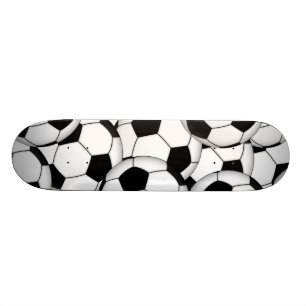 サッカーボールコラージュ スケートボード