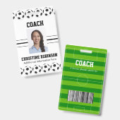 サッカーボールコーチバッジ バッジ (正面＆裏面)