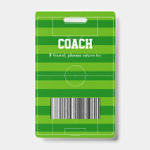 サッカーボールコーチバッジ バッジ (裏面)