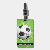 サッカーボールゴール ラゲッジタグ (正面縦)