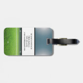 サッカーボールサッカーアスリート名スポーツ ラゲッジタグ (裏面横)