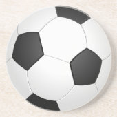 サッカーボールサッカーイラストレーションコースター コースター (正面)