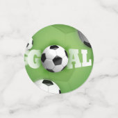 サッカーボールサッカーゴール コンフェッティ (スモール正面)