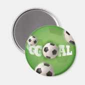サッカーボールサッカーゴール – マグネット (正面/裏面)