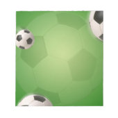 サッカーボールサッカーゴール – メモ帳 (正面)
