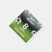 サッカーボールサッカースポーツ子供の誕生日 スタンダードカクテルナプキン (角)