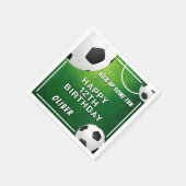 サッカーボールサッカースポーツ子供の誕生日 スタンダードカクテルナプキン (角)