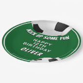 サッカーボールサッカースポーツ子供の誕生日 ペーパープレート (アングル)