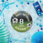 サッカーボールサッカースポーツ子供の誕生日 ペーパープレート (パーティー)