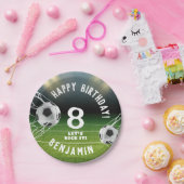 サッカーボールサッカースポーツ子供の誕生日 ペーパープレート (パーティー)
