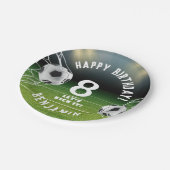 サッカーボールサッカースポーツ子供の誕生日 ペーパープレート (アングル)