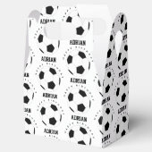 サッカーボールサッカーパーソナライズされたネーム誕生日 フェイバーボックス (オープン)