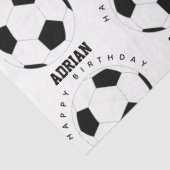 サッカーボールサッカーパーソナライズされたネーム誕生日 薄葉紙 (詳細)