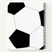サッカーボールサッカーパーソナライズされた ノートブック (裏面)