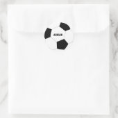 サッカーボールサッカーパーソナライズされた ラウンドシール (バッグ)