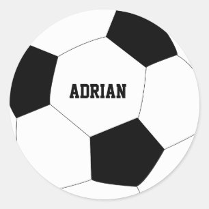 サッカーボールサッカーパーソナライズされた  ラウンドシール