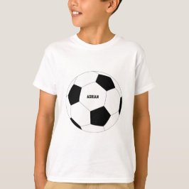 サッカーボールサッカーパーソナライズされた Tシャツ