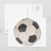 サッカーボールサッカーファンサッカーフットボールサッカーの試合 ポストカード (正面/裏面)