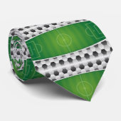 サッカーボールサッカーフィールドプリントネクタイ ネクタイ (ロール)