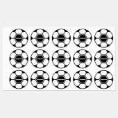 サッカーボールサッカー名前をカスタムするクラシック ラベル (シート)