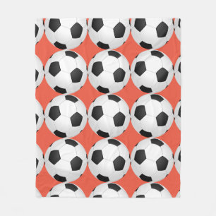サッカーボールサッカー選手フリースブランケット フリースブランケット