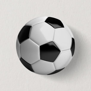 サッカーボールサッカー 缶バッジ