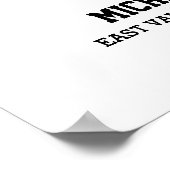 サッカーボールシニア卒業スポーツフォトコラージュ ポスター (角)