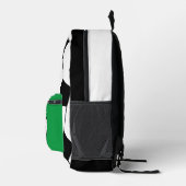 サッカーボールスケッチカスタムスポーツ名 プリントバックパック (右)