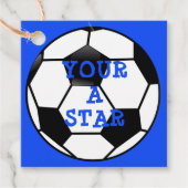 サッカーボールスタースポーツありがとうございました フェイバータグ (正面)
