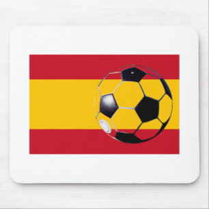 サッカーボールスペイン国旗2博物館ザズルの贈り物 マウスパッド