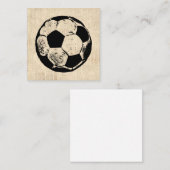 サッカーボールスポーツアートヴィンテージサッカー ノートカード (正面/裏面)
