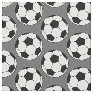 サッカーボールスポーツグレー ファブリック