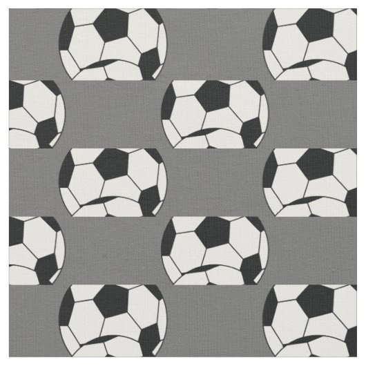 サッカーボールスポーツグレー ファブリック (クローズアップ)