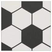 サッカーボールスポーツチームの白黒パターン ファブリック (クローズアップ)